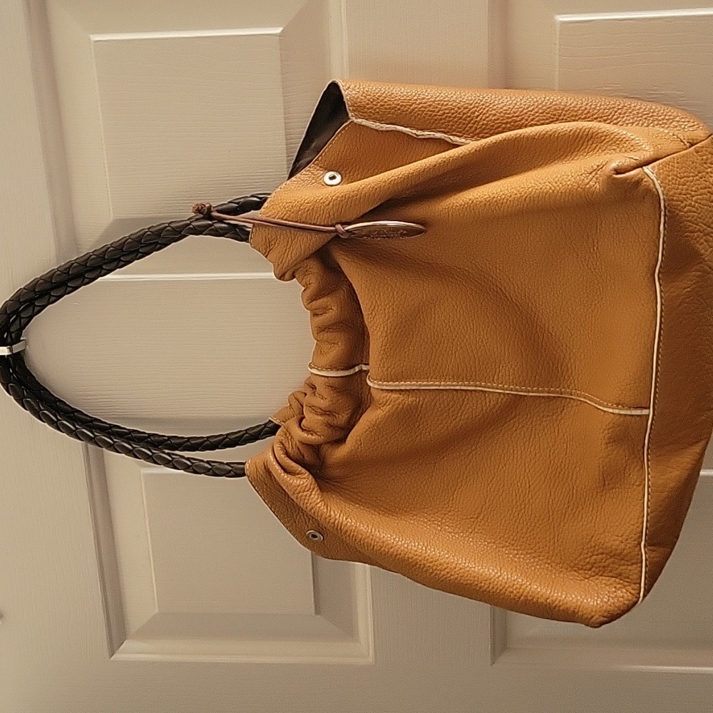 Furla hobo pebble grain leather handbag